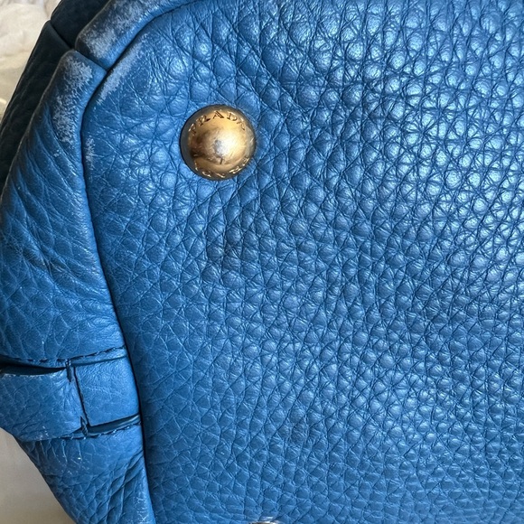 Prada BN2522 Vitello Daino Leather Cobalt - Picture 15 of 15